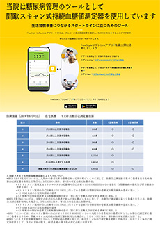 間歇スキャン式持続血糖値測定器